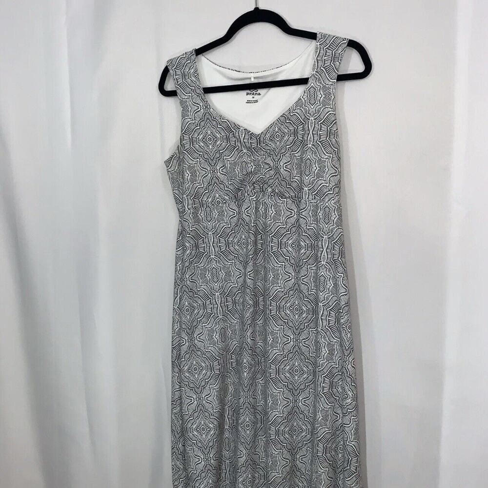 Prana Womens Viana Knit Dress Gray V Neck Size Medium - Picture 4 of 7